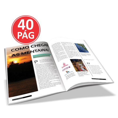 Revista 40 páginas - 50 unidades - 100x140mm