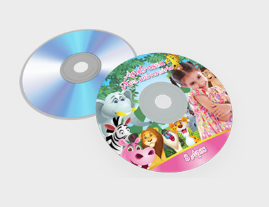 Adesivo de Papel Sem Verniz CD / DVD 4x0 11,5 x 11,5 cm Bolacha - 4x0 - 50 unid