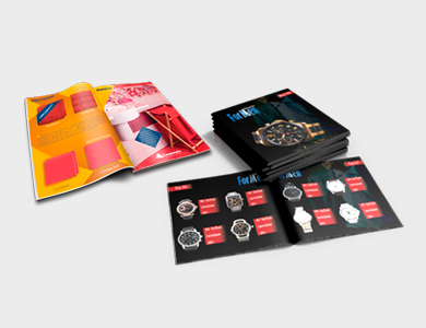 Manuais e Catálogos Couchê 90g Verniz Total Frente e Verso 15x20cm 16 Páginas - 4x4 - 500 unid