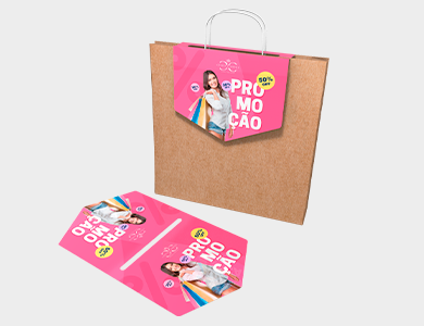 Solapa de Sacola 300g UV Total Frente 17,9x9,94 - 4x0 - 100 unid