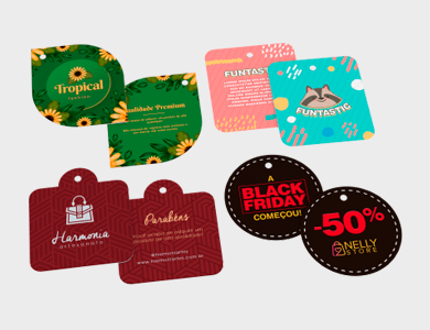 Tag Especial Couchê 300g Sem Verniz 4x5cm - 4x0 - 500 unid