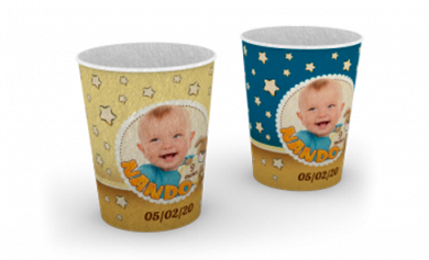 Copo de Papel Biodegradável Sem Impressão 280ml Sem Verniz 8,5x11cm	 - Sem Impressão - 100 unid