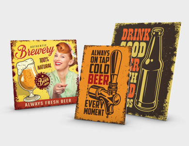 Kit de Quadros Decorativos em MDF 3mm 20x30cm - 4x0 - 1 unid