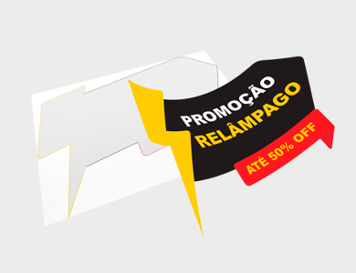 Adesivo para Vitrine Transparente Relâmpago 119,6x87,7cm - 4x0 - 1 unid