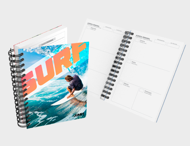 Agenda Planner A5 2025 Capa Maleável 77 Páginas 14,95x21cm (Couchê 300g Laminação Fosca)  - 4x0 - 100 unid