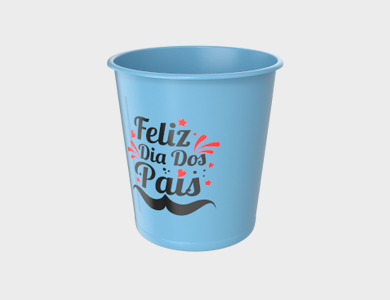 Balde de Pipoca 1 Litro - 1 Cor de Impressão - 1x0 - 250 unid