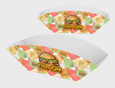 Embalagem Multiuso Barca Kraft 240g sem Película Antigordura 12,5x6x8cm  - 4x0 - 1000 unid