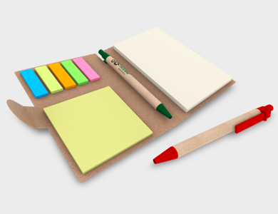 Bloco de Anotação Personalizado com Caneta - 4x0 - 25 unid