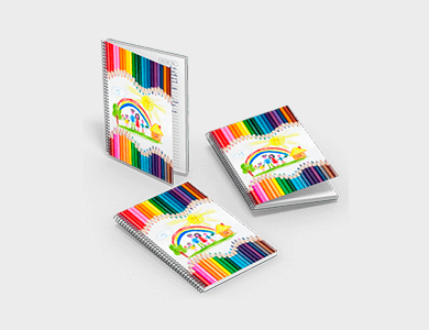 Caderno com Espiral Capa Maleável A5 14,8x21 48 folhas 4x0 Supremo - 4x0 - 3 unid