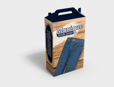 Caixa de Presente Grande com Alça Couchê 300g Verniz Total Frente 18,9x9x27cm - 4x0 - 100 unid