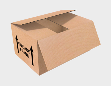 Caixa de Papelão Personalizada M-02 - 33x22x20,5cm - 4x0 - 100 unid