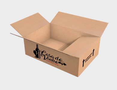 Caixa de Papelão Personalizada M-01 - 33x22x12cm - 4x0 - 25 unid