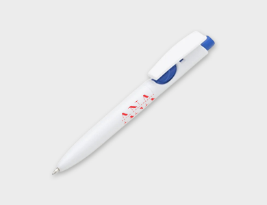 Caneta Plástica Personalizada Modelo 1097L - 4x0 - 50 unid