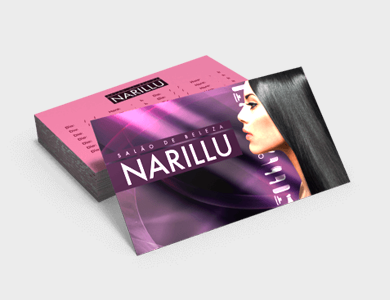 Cartão de Visita Supremo Metalizado Verniz Total Frente 9x5cm - 4x4 - 100 unid