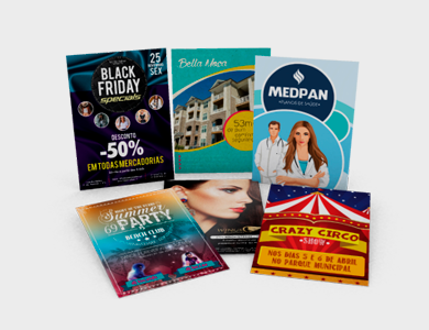 Cartaz/Folha Inteira/Pôster Sulfite 150g Sem Verniz 63x45cm - 4x4 - 50 unid