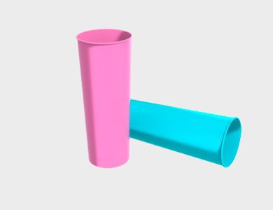 Copo Long Drink em Polímero para Sublimação 320ml - 25 unid