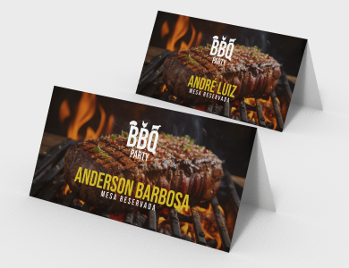 Display de Mesa com Dados Variáveis Tipo A em PVC 0,5mm Fosco Frente e Verso 26,7x11,4cm - 4x0 - 1 unid