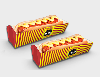 Embalagem para Cachorro Quente/Hot Dog Supremo 300g Sem Verniz 18,5x6x4cm - 4x0 - 50 unid