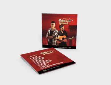 Envelope para CD Supremo Metalizado Verniz Total Frente 12,6x12,5cm de Encaixe - 4x0 - 500 unid