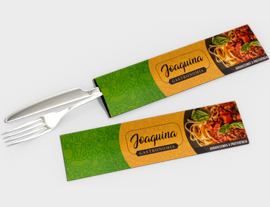 Envelope para Talheres Sulfite 120g Sem Verniz 25,5x7cm  - 4x0 - 250 unid