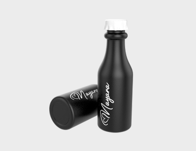 Garrafa Retrô 500ml  - 1 Cor de Impressão - 1x1 - 100 unid