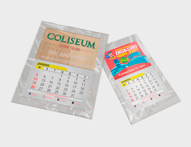 Ímã de Geladeira com Faca Padrão e Bloco de Calendário 2025 Embalado Individualmente Supremo 4x5cm - 4x0 - 1000 unid