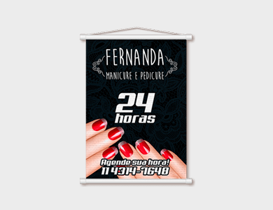 Mini Banner 280g 20x60cm - 4x0 - 30 unid