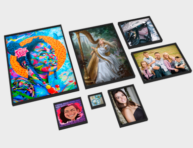 Quadro Decorativo com Moldura Caixa Alta com Vidro Adesivado com Laminação Fosca 20x30cm - 4x0 - 30 unid