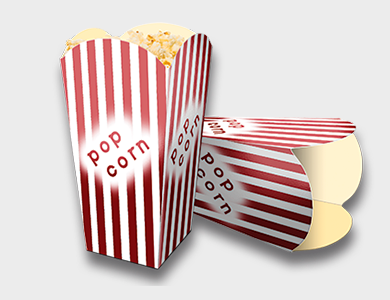 Embalagem de Pipoca Supremo 300g Sem Verniz 7x7x14,4cm - 4x0 - 250 unid