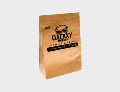 Saco para Delivery Personalizado Médio até 10kg Papel Kraft 21x36x10cm - 1x0 - 1000 unid