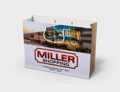 Sacola Extra Grande Sulfite 150g Sem Verniz 51,5x12x40cm - 4x0 - 250 unid