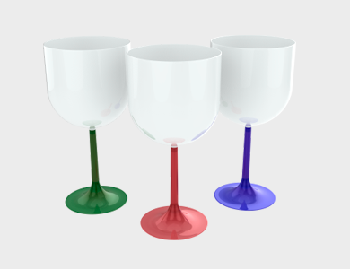 Taça de Gin em Polímero para Sublimação 550ml - 3 unid