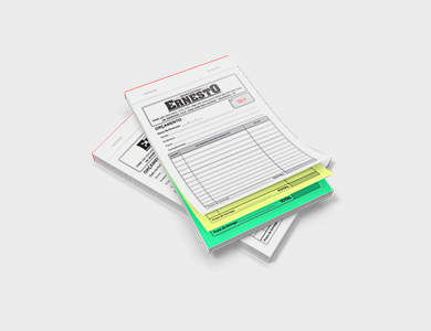 Bloco/Talão Numerado 1 via Sulfite 75g 15x21cm - 1x1 - 20 unid