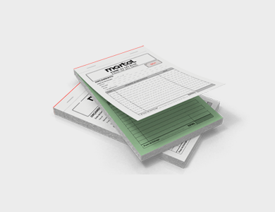 Bloco/Talão Numerado Autocopiativo com 2 vias 10x15cm - 1x0 - 5 unid