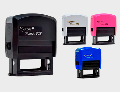 Carimbo Profissional Nykon ® N302 38x14mm - 1x0 - 50 unid