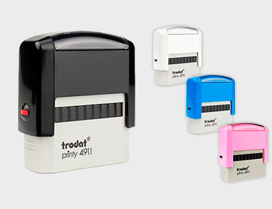 Carimbo Profissional Trodat ® 4911 38x14mm - 1x0 - 5 unid