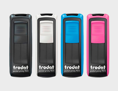Carimbo de Bolso Trodat ® 9511 38x14mm - 1x0 - 100 unid