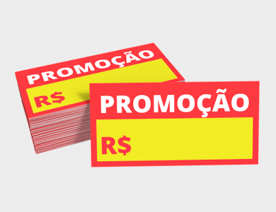 Cartazete Promocional Personalizável Supremo 300g Sem Verniz 8x4cm - 4x0 - 250 unid