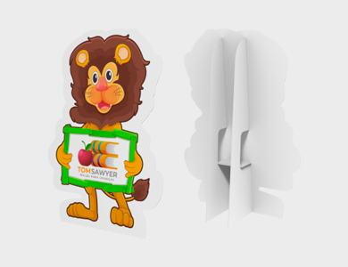 Totem Silhueta Personalizada em Polionda 4mm por m² - 4x0 - 1 unid